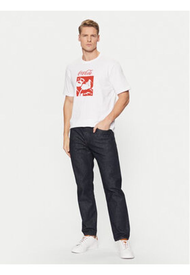 Only & Sons T-Shirt 22030844 Biały Regular Fit. Kolor: biały. Materiał: bawełna