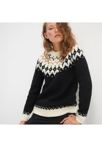 House - Żakardowy sweter - Wielobarwny. Materiał: żakard #1