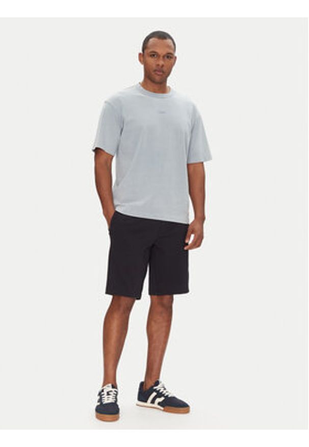 BOSS Szorty materiałowe S_Commuter-J 50511436 Granatowy Slim Fit. Kolor: niebieski. Materiał: syntetyk