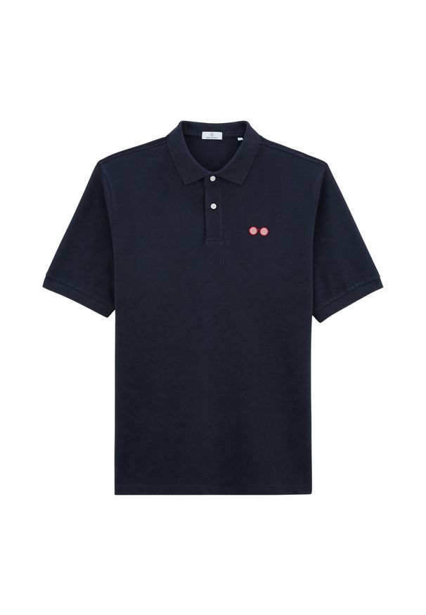 SERGE BLANCO - Polo Serge Blanco Luswig. Typ kołnierza: polo. Kolor: niebieski. Styl: elegancki