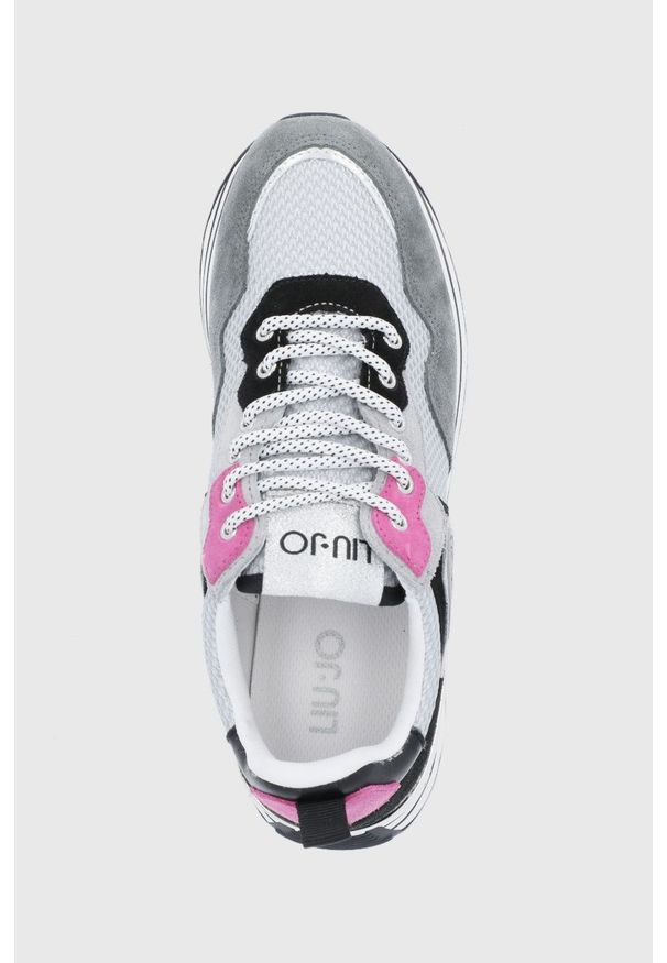 Liu Jo Buty Liu Jo Maxi Wonder kolor szary na platformie. Nosek buta: okrągły. Zapięcie: sznurówki. Kolor: szary. Obcas: na platformie