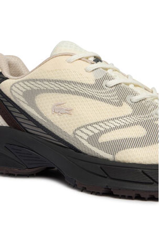 Lacoste Sneakersy L003 Neo Shot 51SMA0047 Écru. Kolor: kremowy. Materiał: materiał
