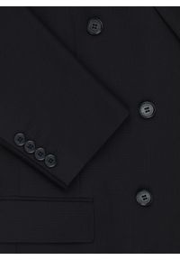 Pako Lorente - PAKO LORENTE – Dwurzędowa czarna marynarka garniturowa. Okazja: na studniówkę, na spotkanie biznesowe. Kolor: czarny. Materiał: wiskoza, elastan. Styl: biznesowy, młodzieżowy #8