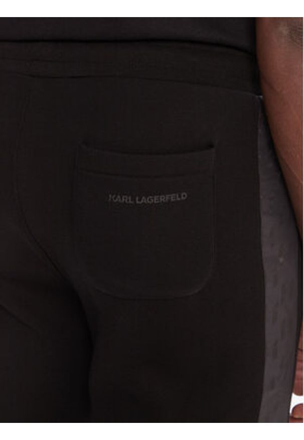 Karl Lagerfeld - KARL LAGERFELD Spodnie dresowe 705036 554910 Czarny Slim Fit. Kolor: czarny. Materiał: bawełna