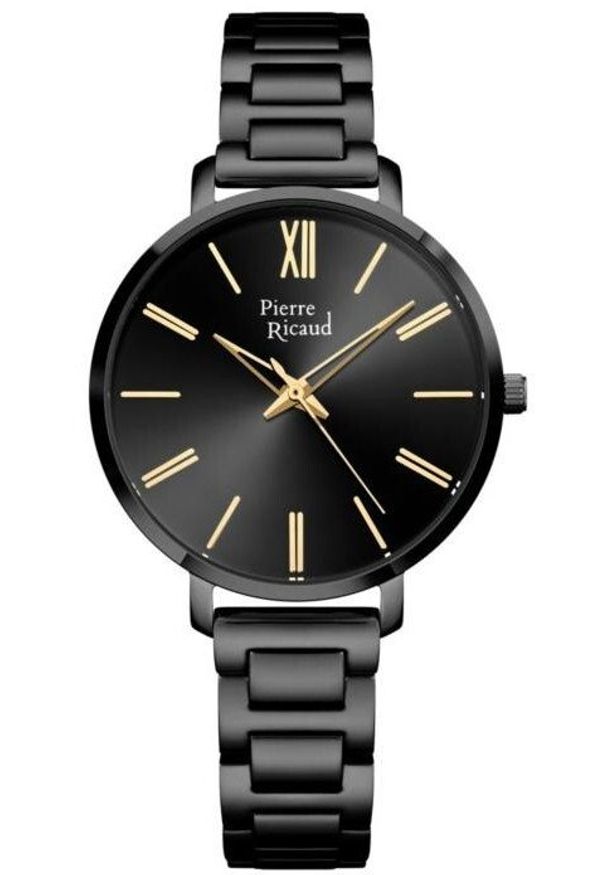 Zegarek damski Pierre Ricaud P22115.B164Q czarny. Kolor: czarny