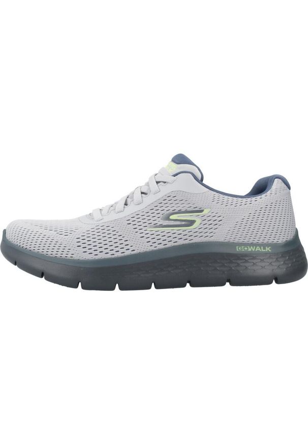 skechers - Kapcie SKECHERS GO WALK FLEX Szary. Kolor: szary. Materiał: tkanina. Model: Skechers Sport. Sport: turystyka piesza