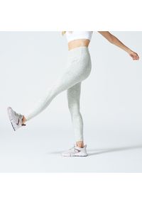 NYAMBA - Legginsy fitness damskie Nyamba 520. Kolor: beżowy. Materiał: materiał, elastan, poliester, bawełna. Sport: fitness