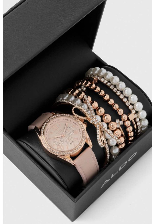 Aldo zegarek FOSSATILLO damski kolor różowy FOSSATILLO.653. Kolor: różowy. Materiał: materiał