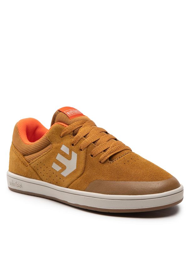 Sneakersy Etnies Kids Marana 4301000120222 Brown/Orange. Kolor: brązowy. Materiał: zamsz, skóra