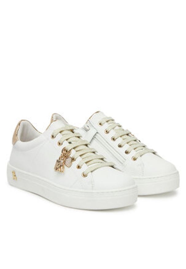 Patrizia Pepe Sneakersy PPJ300 27 Biały. Kolor: biały. Materiał: skóra