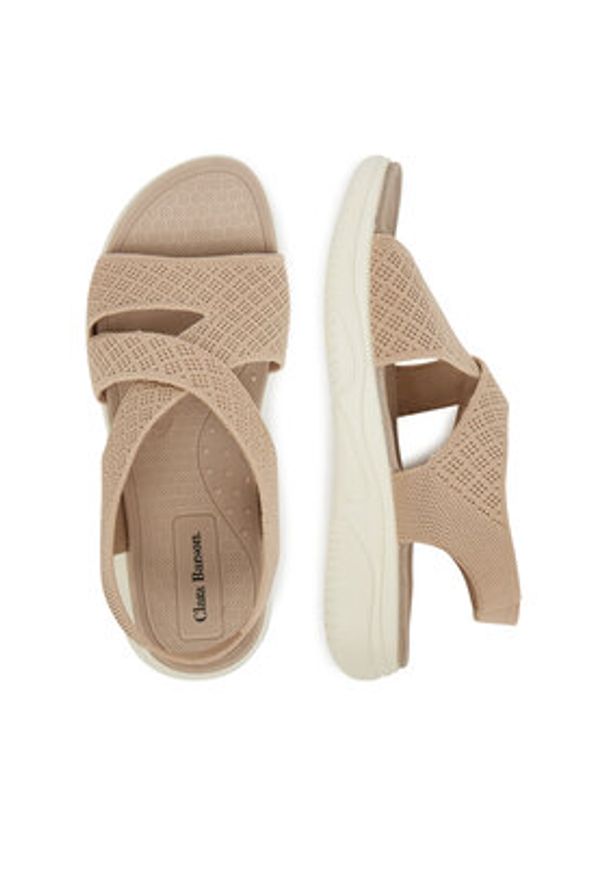 Clara Barson Sandały R25SS02836 Beżowy. Kolor: beżowy. Materiał: materiał