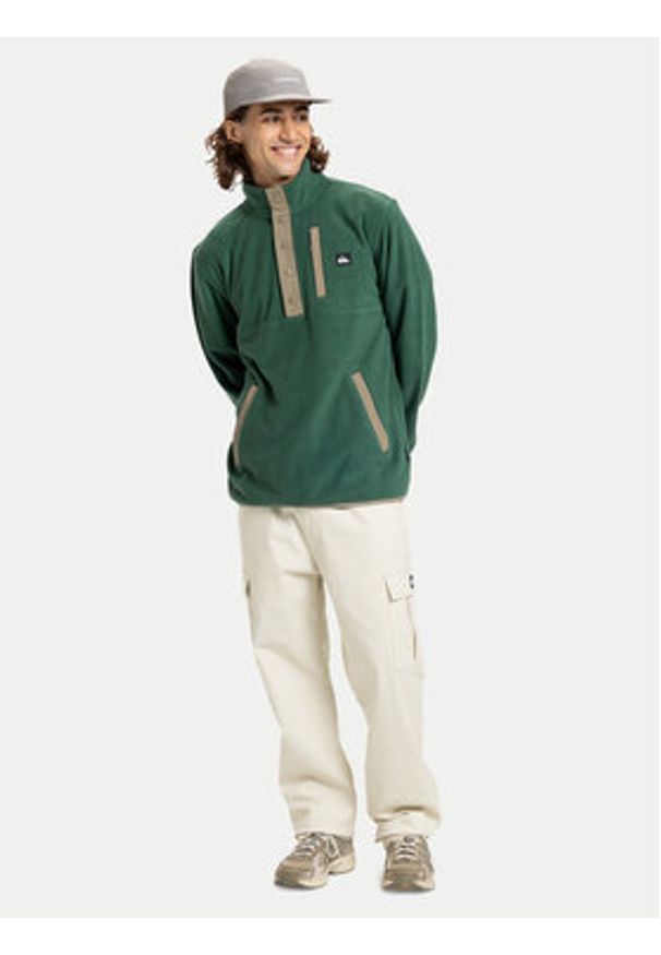 Quiksilver Polar No Destination EQYPF03072 Zielony Regular Fit. Kolor: zielony. Materiał: syntetyk