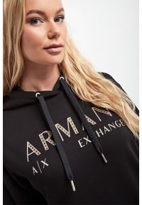 Armani Exchange - Sukienka ARMANI EXCHANGE. Wzór: nadruk, aplikacja. Długość: mini