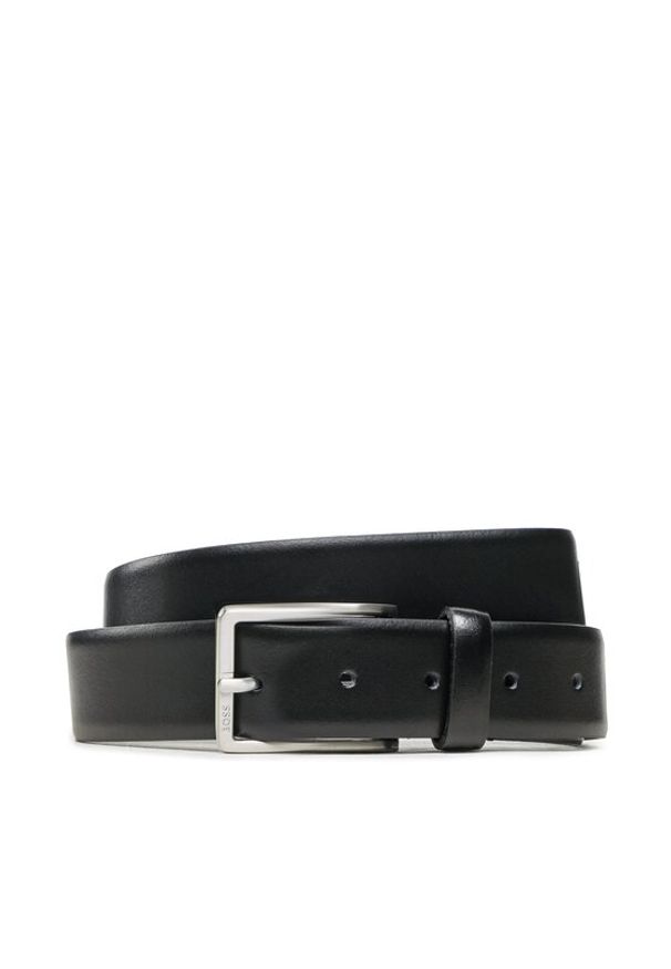 BOSS - Boss Pasek Męski 50491834 Czarny. Kolor: czarny. Materiał: skóra