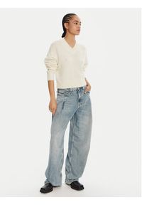 Hugo - HUGO Sweter Scutie_B 50543059 Écru Regular Fit. Materiał: syntetyk #5