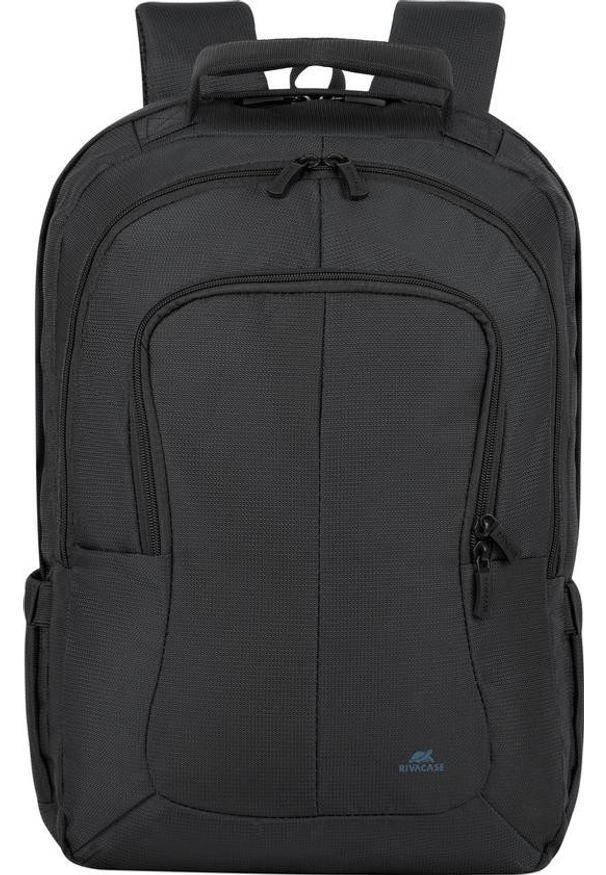 RIVACASE - Plecak Rivacase 8460 czarny. Kolor: czarny. Materiał: materiał, poliester. Wzór: paski. Styl: elegancki, młodzieżowy, casual