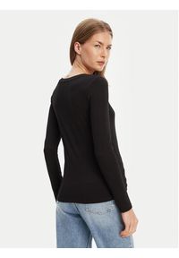 Guess Bluzka O5RI00 KBBU1 Czarny Regular Fit. Kolor: czarny. Materiał: bawełna #3