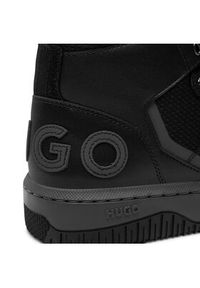 Hugo Sneakersy Kilian 50503026 10254085 01 Czarny. Kolor: czarny. Materiał: skóra