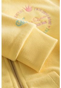 Femi Stories bluza dziecięca kolor żółty z kapturem z nadrukiem. Okazja: na co dzień. Typ kołnierza: kaptur. Kolor: żółty. Wzór: nadruk. Styl: casual #4