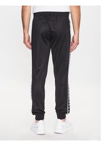 Kappa Spodnie dresowe 313012 Czarny Slim Fit. Kolor: czarny. Materiał: dresówka, syntetyk #5