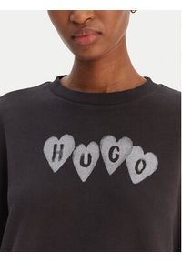 Hugo - HUGO Bluza Deroxina 50555824 Czarny Regular Fit. Kolor: czarny. Materiał: bawełna #2