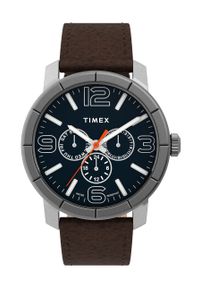 Timex zegarek TW2U15300 Mod 44. Kolor: niebieski. Materiał: skóra, materiał