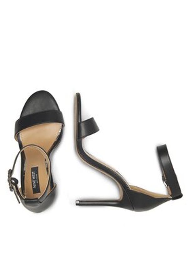 Nine West Sandały WFA2646-1 Czarny. Kolor: czarny. Materiał: skóra