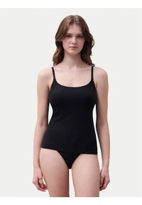 Chantelle Top Soft Stretch C10620 Czarny Slim Fit. Kolor: czarny. Materiał: syntetyk
