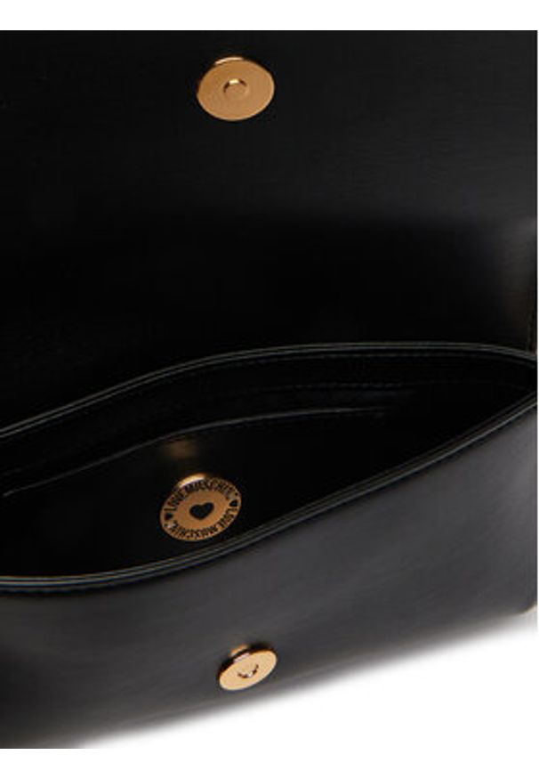 Love Moschino - LOVE MOSCHINO Torebka JC4058PP1PLO0000 Czarny. Kolor: czarny. Materiał: skórzane
