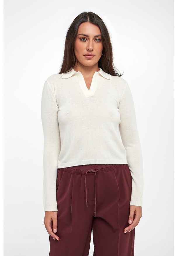 MM - Sweter damski dziewicza wełna z kaszmirem Moxa. Materiał: wełna, kaszmir