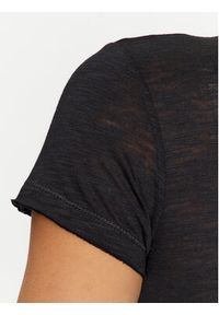 Sisley T-Shirt 3FD4L11A2 Czarny Regular Fit. Kolor: czarny. Materiał: bawełna #3