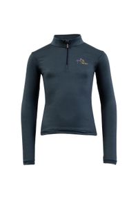 Kurtka do jazdy konnej dla dziewczynki BR Equitation. Kolor: niebieski. Długość rękawa: długi rękaw. Styl: młodzieżowy #1