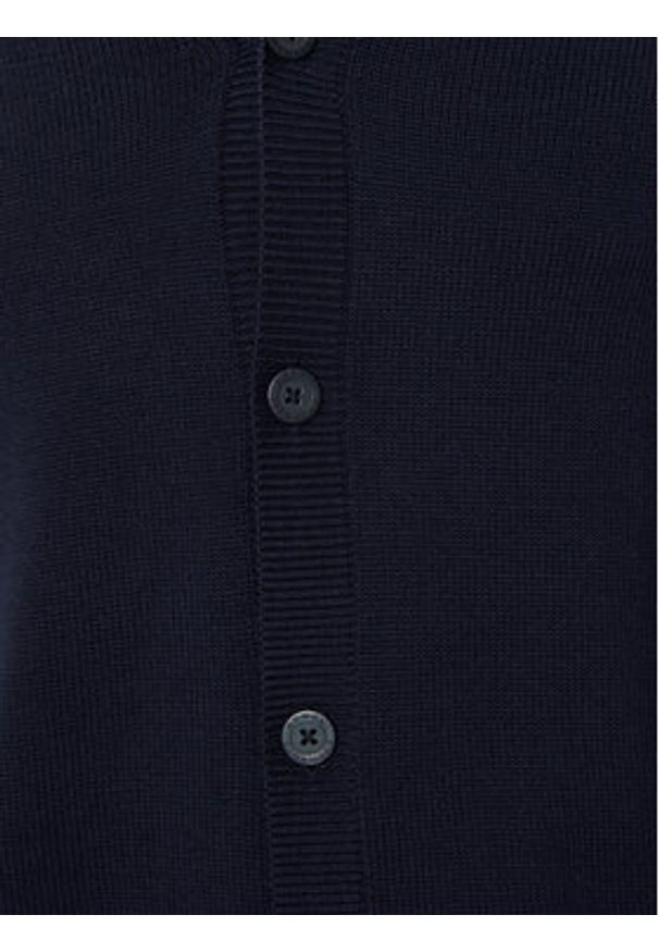 Armani Exchange Kardigan 6DZE1G ZM1LZ 1510 Granatowy Regular Fit. Kolor: niebieski. Materiał: bawełna, syntetyk