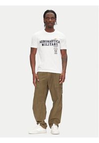 Aeronautica Militare T-Shirt 251TS2401J592 Biały Regular Fit. Kolor: biały. Materiał: bawełna #5