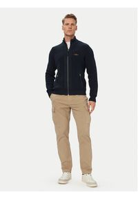 Aeronautica Militare Kardigan 262MA1664UL00409 Granatowy Regular Fit. Kolor: niebieski. Materiał: bawełna #5