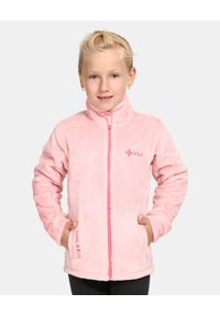Kilpi - Bawełniana bluza dziewczęca KILPI HALI-JG. Kolor: różowy. Materiał: bawełna