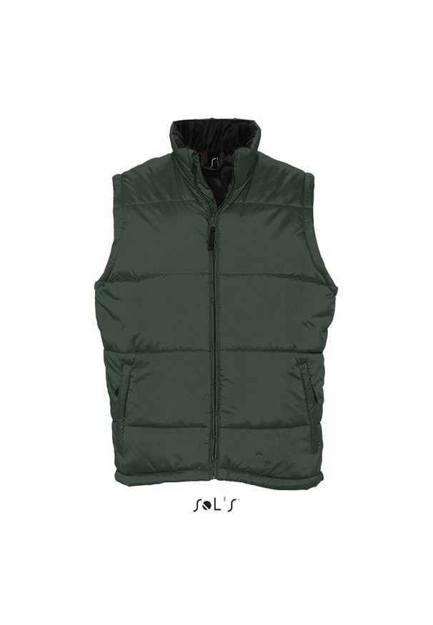 SOL'S - Kurtka bez rękawów Sol's Warm. Kolor: zielony. Styl: sportowy. Sport: turystyka piesza