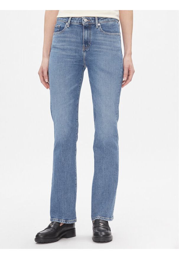 TOMMY HILFIGER - Tommy Hilfiger Jeansy Bootcut Rw Mel WW0WW40619 Niebieski Slim Fit. Kolor: niebieski