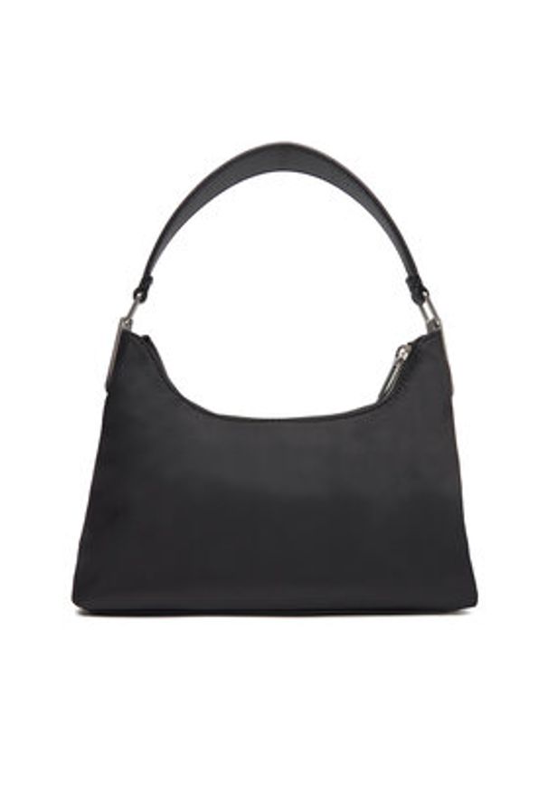 Calvin Klein Jeans Torebka Satin Nylon Small Shoulder Bag LV04K3219G Czarny. Kolor: czarny