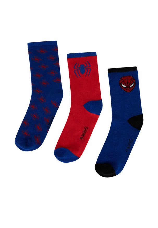 Skarpety długie Spiderman Ultimate. Kolor: niebieski. Wzór: motyw z bajki