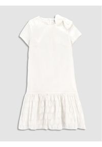 COCCODRILLO - Coccodrillo Sukienka codzienna WC3128205EJG Biały Regular Fit. Okazja: na co dzień. Kolor: biały. Materiał: syntetyk. Typ sukienki: proste. Styl: casual