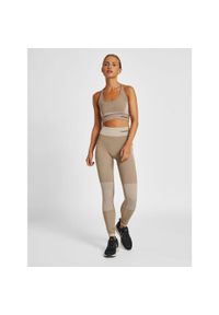 Damskie legginsy mid-rise Hummel Clea. Kolor: szary. Sport: joga i pilates