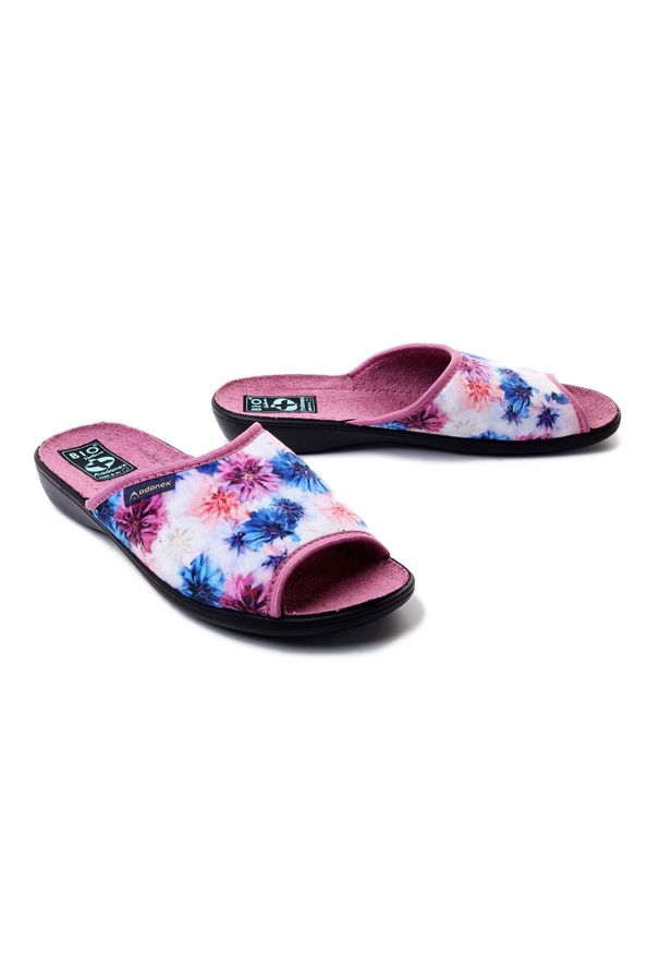Adanex - ADANEX DIK2 DIANA 27304 NI/CZ niebieski/czarny, kapcie/klapki damskie. Kolor: wielokolorowy