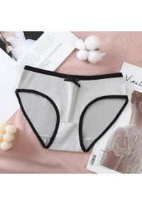 Intica - Figi dziewczęce z ozdobną lamówką na co dzień i specjalne okazje Tamarah. Kolor: szary. Materiał: materiał