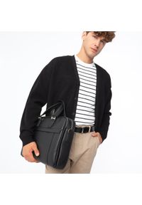 Wittchen - Torba na laptopa 13” skórzana dwukomorowa czarna. Kolor: czarny. Materiał: skóra. Styl: elegancki #5