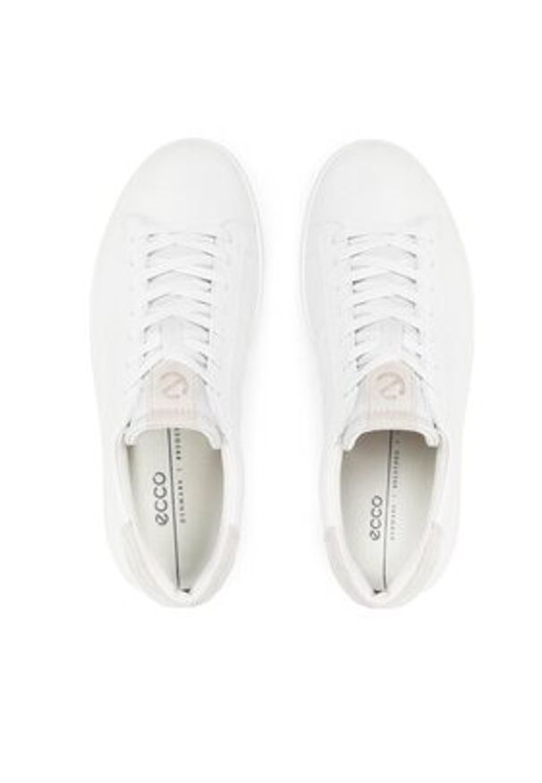 ecco - ECCO Sneakersy Street Lite M 52130458336 Biały. Kolor: biały. Materiał: skóra