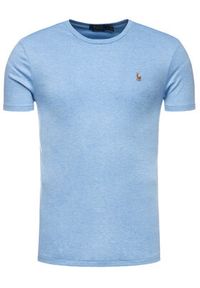 Polo Ralph Lauren T-Shirt 710740727 Błękitny Slim Fit. Typ kołnierza: polo. Kolor: niebieski. Materiał: bawełna #5
