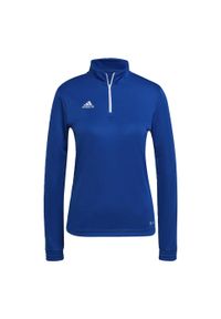 Bluza piłkarska damska Adidas Entrada 22 Training Top. Kolor: niebieski. Sport: piłka nożna #2