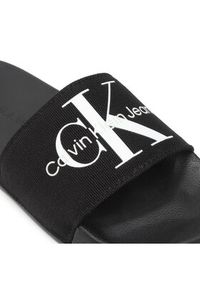 Calvin Klein Jeans Klapki Slide Monogram Co YW0YW00103 Czarny. Kolor: czarny. Materiał: materiał