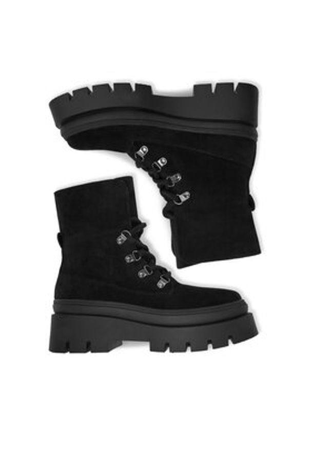 DeeZee Trzewiki 60063-5 Czarny. Kolor: czarny. Materiał: materiał